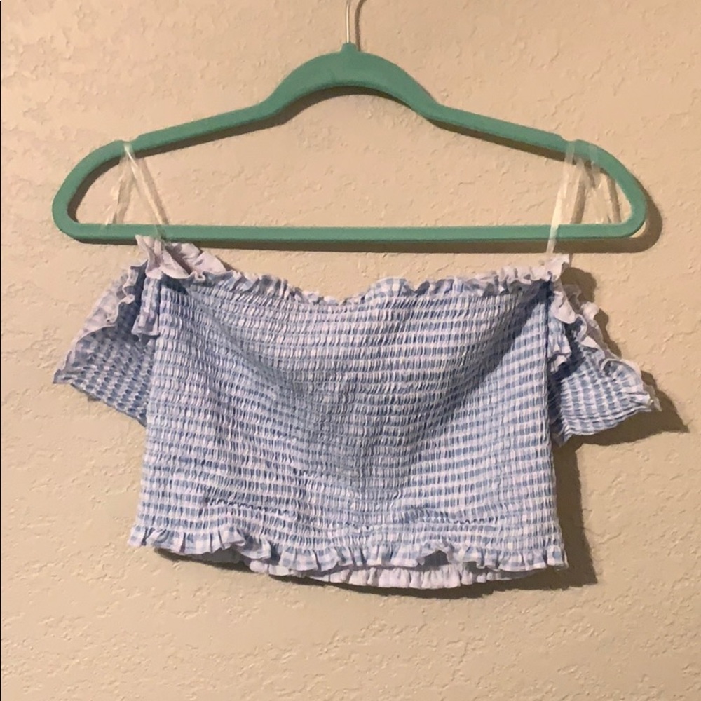 Pacsun, Me to We  Off the shoulder crop top.